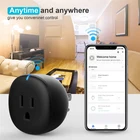 Нам 10A Smart Plug Wi-Fi умная розетка с контролем энергии Функция времени приложение Smart Life дистанционного Управление работает с TUYA приложение Google Home