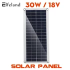 30 Вт 60A контроллер Панели солнечные с контроллером заряда USB монокристаллический открытый цикл Кемпинг Пеший Туризм путешествие на перезарядку телефона