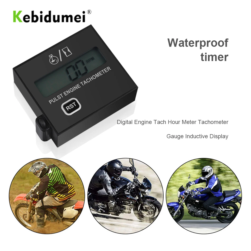 Водонепроницаемый индукционный цифровой тахометр с клипсой устройство для