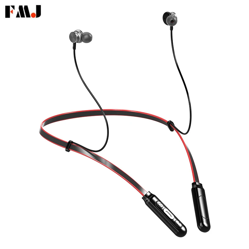 FMJ Q9S Bluetooth наушники 5 0 Водонепроницаемый 4D звук беспроводная гарнитура шейный