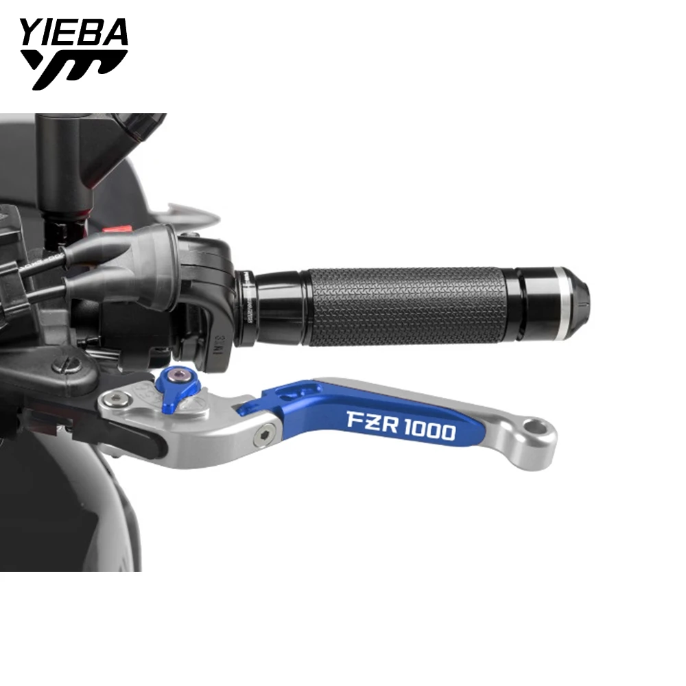 

CNC Part Motorcycle Brake Clutch Levers Foldable Extendable Adjustable Lever For Yamaha FZR1000 GENESIS FZR 1000 Logo 1987 1988