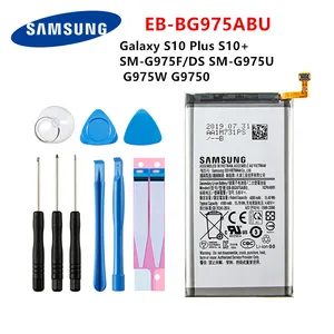 samsung orginal eb bg975abu 4100mah battery for samsung galaxy s10 plus s10 sm g975fds sm g975uw g9750 mobile phone tools free global shipping