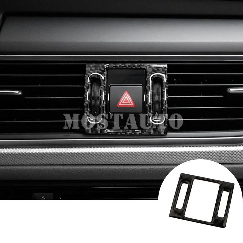 

For Audi A6 S6 Carbon Fiber Console Air Vent Adjustment Knob Cover 2012-2018 1pcs Car Accessories Interior Car Decor Car Trim