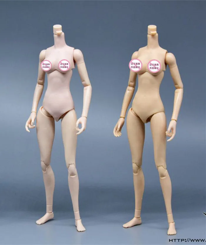 Бледная/желтоватая/Солнечная кожа, масштаб 1/6, сидящая рыба, женское гибкое тело, фигурка средней груди для 12-дюймовой экшн-фигурки от AliExpress WW