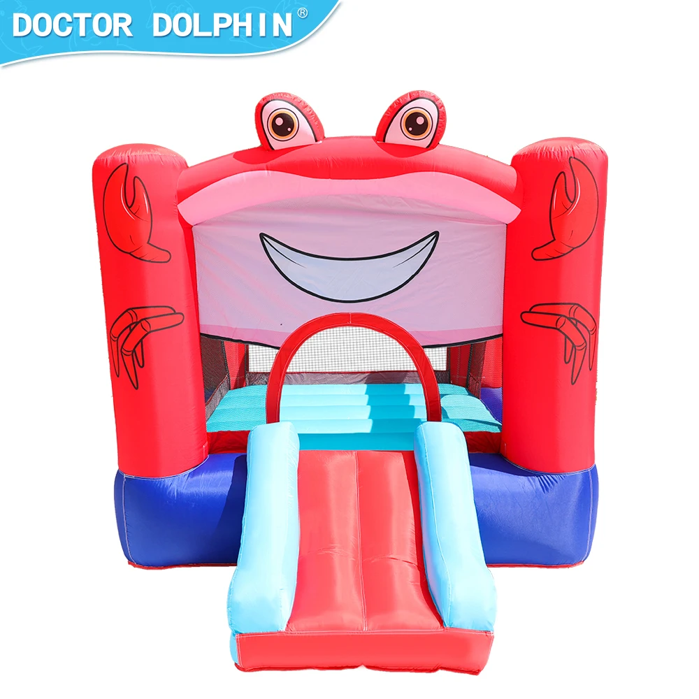 

Cute Crab Inflatable Jumping Jumper Bouncer Castle Slide Style Family Used Bouncy House for Kids Party Trampoline Indoor