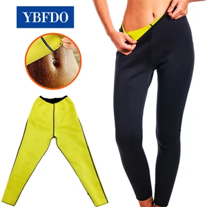 YBFDO Neoprene Sauna Sweat Pants Gym Leggings Women Shapewear Body Shapers Waist Trainer Fat Burn Wo