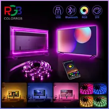 ColorRGB, Backlight สำหรับทีวี,USB Powered ไฟ LED Strip,RGB5050สำหรับ24นิ้ว-60นิ้ว,กระจก PC, APP Control Bias