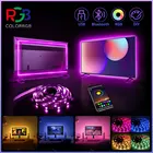 ColorRGB, подсветильник для телевизора, светодиодная ленсветильник с питанием от USB, RGB5050 для телевизора 24-60 дюймов, зеркало, ПК, управление через приложение