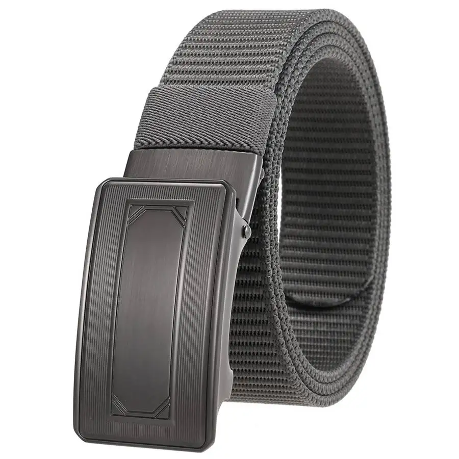 

Automatic Buckle Nylon Belts For Men Business Fashion Canvas Designer Belt Casual Trousers Wearable Breathable Men's Belt