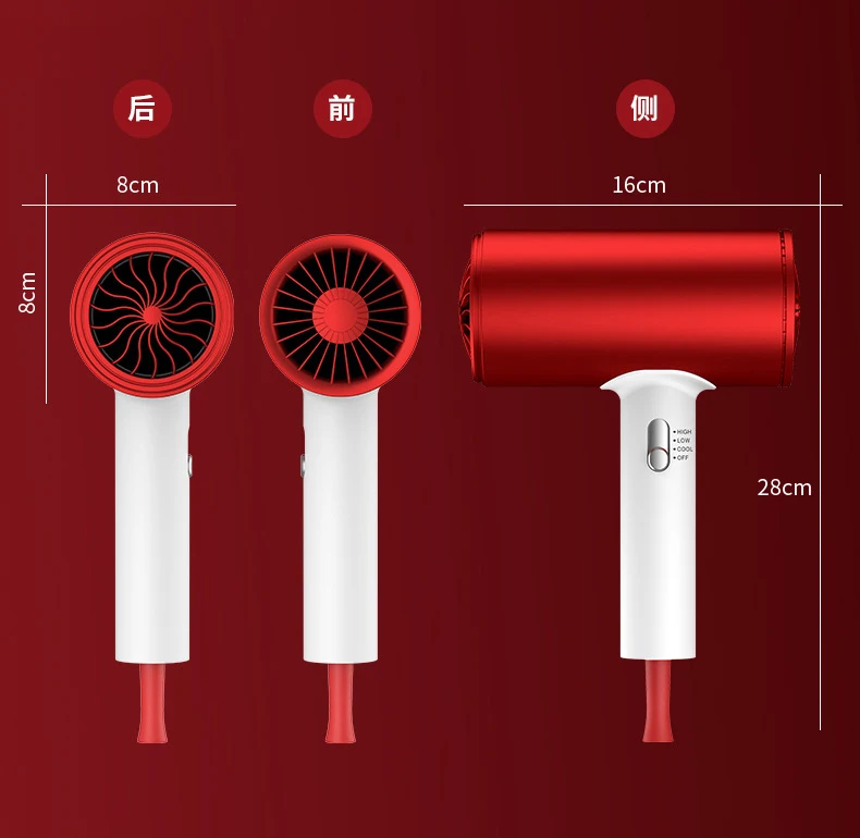 

Hair Dryer With High Power Constant Temperature Cold And Heat Regulation Small Household Appliances CN plug L1