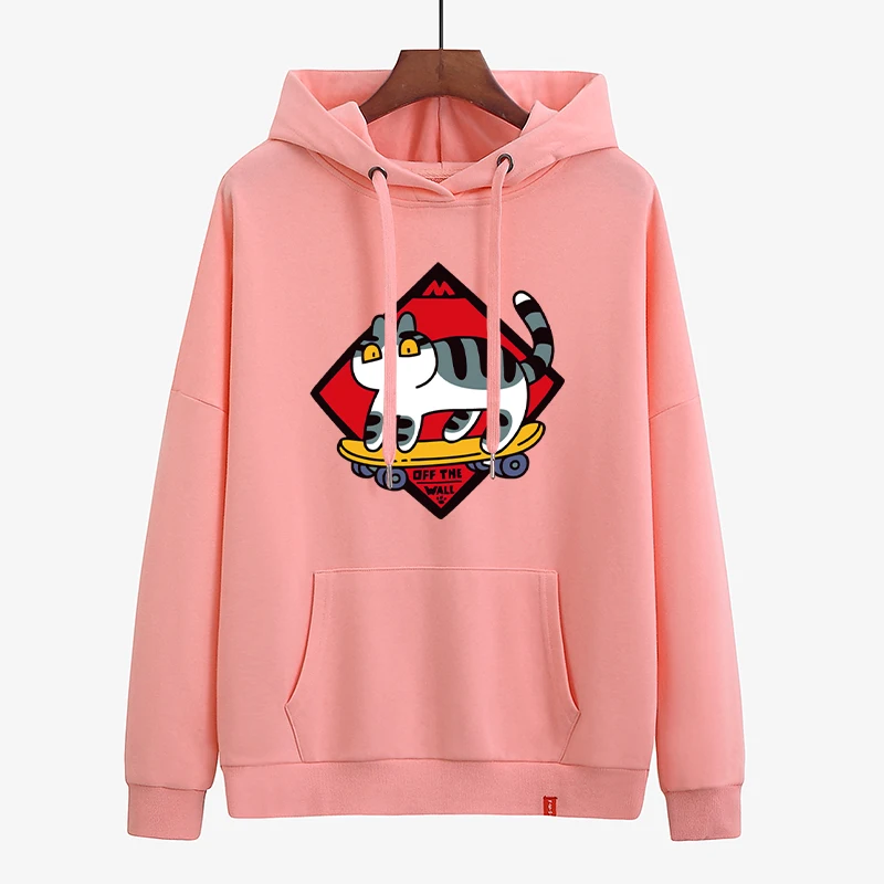 

2020 New Hoodies Women Printed Hoodie Female Hooded Oversized Pocket Pullovers Korean Style Clothes Autumn Loose Tops 136