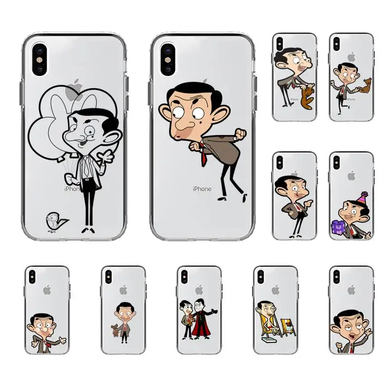 

Mr.Bean animated version Phone Case for iphone 13 11 12 pro XS MAX 8 7 6 6S Plus X 5S SE 2020 XR case