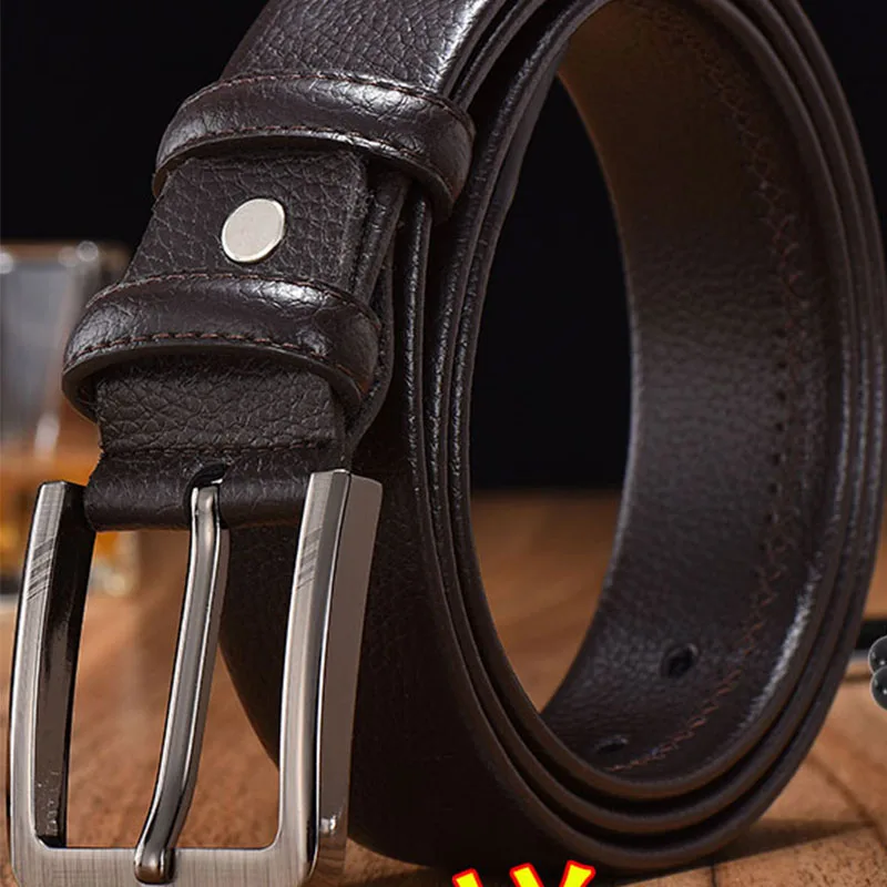 

High Quality Luxury Gentleman Belt Men Pin Buckle Belt Business Pants Belt Casual Design Flexible Texture Belt hebillas cowboy