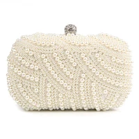 womens evening clutch bag party purse luxury wedding clutch for bridal exquisite crystal ladies handbag apricot silver wallet