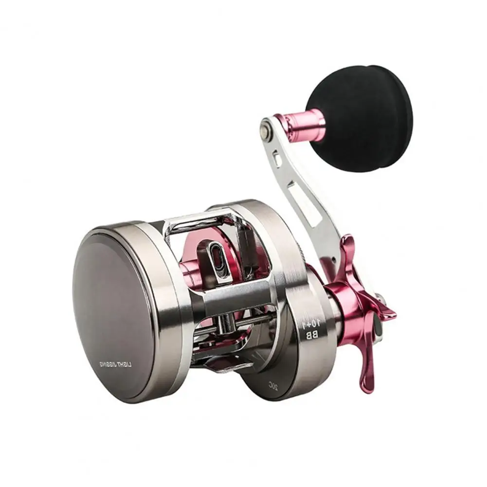 

11-Axis Metal Fishing Reel Smooth Precise One-way Bearing Stable Fishing Wheel Slow-Rolling Iron Plate Drum Sea Fishing Reel