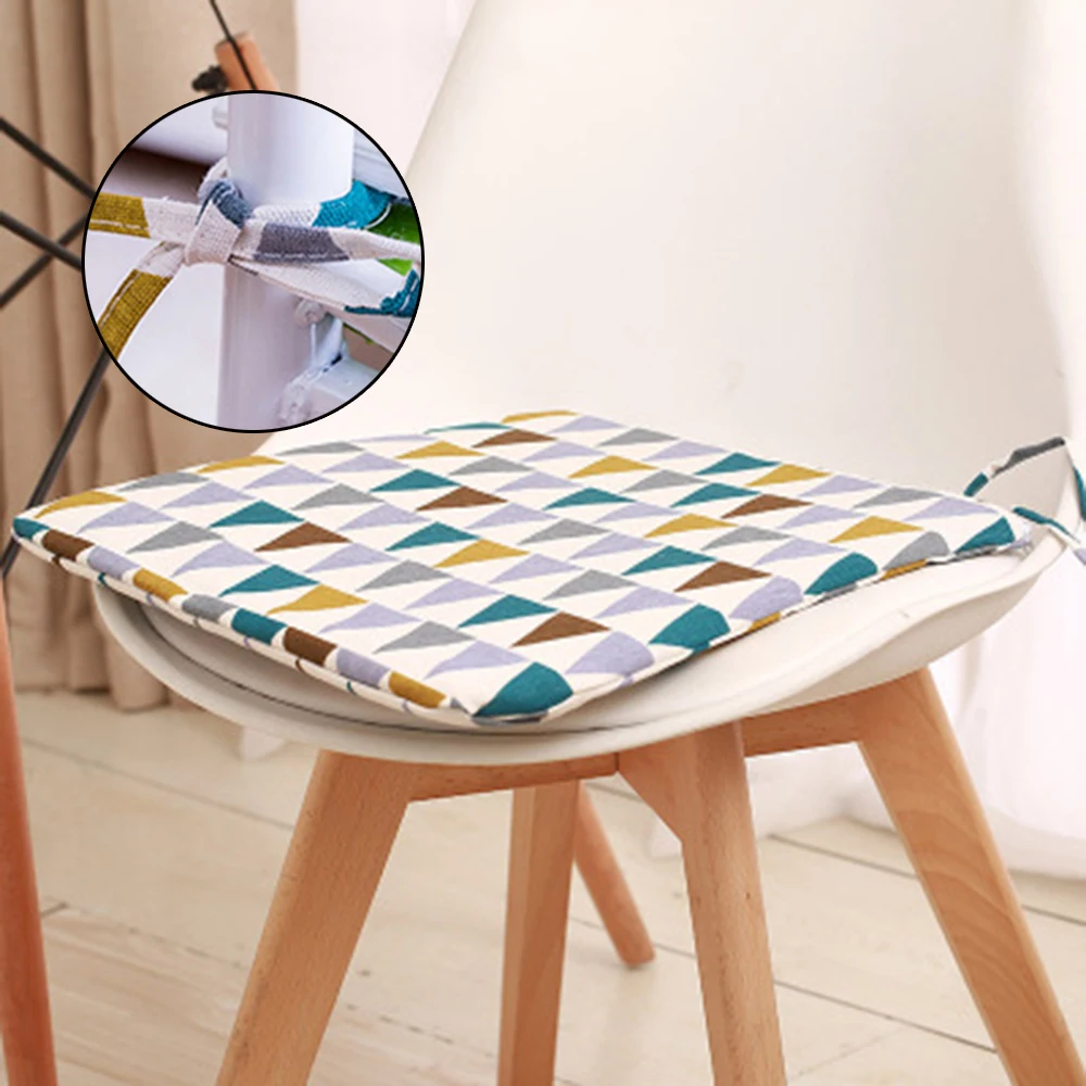 2019 New Useful 39X40cm Removable Chair Cushion Seat Pads with Tie On Home Garden Patio Cover Office Household | Дом и сад