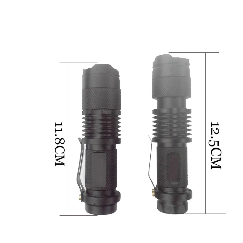 

New Mini Bicycle Light 7W 2000 Lumens 3 Mode Q5 LED cycling Front Bike lights Lamp Torch Waterproof ZOOM flashlight with clip