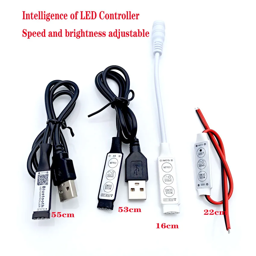 5 В USB светодиодный RGB Wifi контроллер Bluebooth мощность для ТВ ПОДСВЕТКА пульт