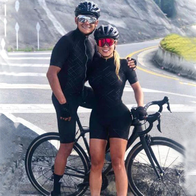 Новый летний мужской и женский парный Трикотажный костюм для велоспорта с