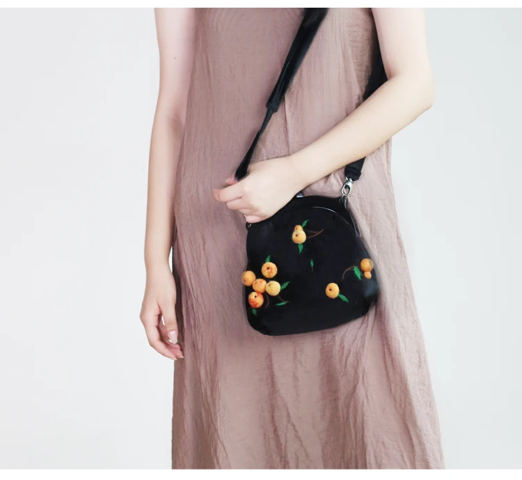 Новое поступление 2019 г. шерстяная фетровая бархатная велюровая сумка мессенджер