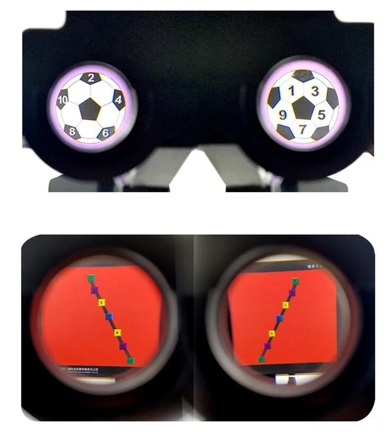 Stereoscopic Variable Prismatic Trainer Visual Training Tools Orthoptic for Refractive errors Amblyopia Squint Stereo