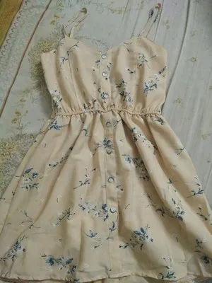 

2020 New Women's Dress Sweet Summer Casual Fashion Bohemian Print Thin Strap Sleeveless Black Dress for Women