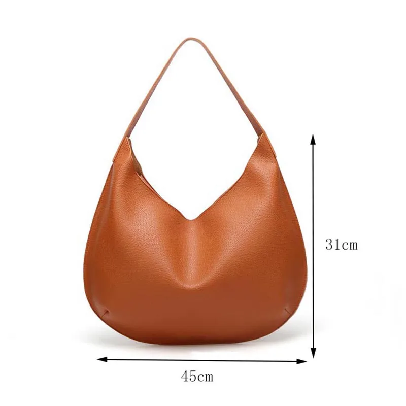Women Handbag PU Leather Shoulder Bag Female Tote Designer Brand Large Capacity Simple Ladies Shopping Travel Hand | Багаж и сумки