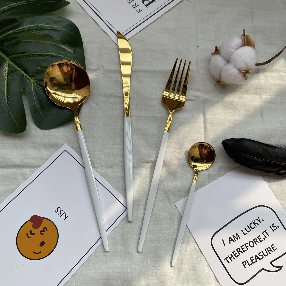 4 шт. набор столовых приборов из нержавеющей стали|Столовые сервизы| |