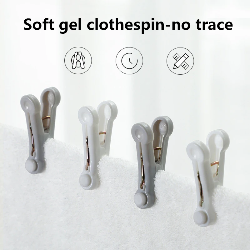 

Traceless Clamp, Pad, Clothespin,Laundry Organizer Bed Sheet Clip Clothes Pin Windbreak Clamp Hangers For Clothes Drying Rack