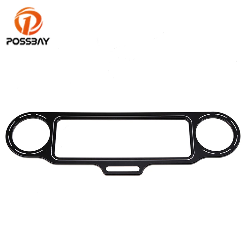 Стерео Спидометр POSSBAY для мотоцикла с ЧПУ колонка отделочное кольцо Harley Touring Electra