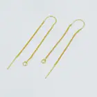 10 шт. золотые серьги-гвоздики, серьги-гвоздики с переходным кольцом, цвет не легко потускнеет, сделай сам, аксессуары для изготовления ювелирных изделий (искусственная кожа)