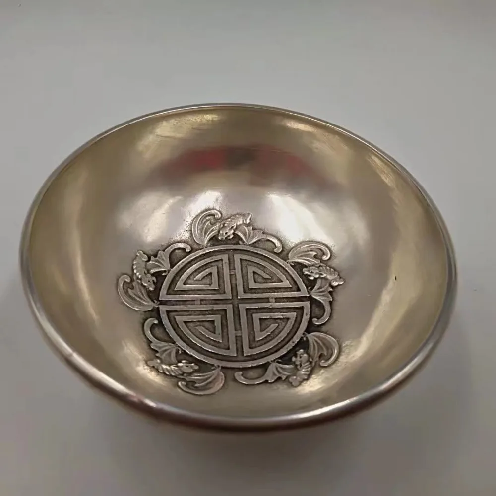 

Китайская Серебряная ручная чаша Miao Longfeng