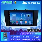 Автомобильный мультимедийный плеер, 9 дюймов, Android 9,0, для Subaru Legacy 2015-2018, DSP Carplay, Wi-Fi, 4G, навигация, GPS, камера, микрофон, 2 Din, радио