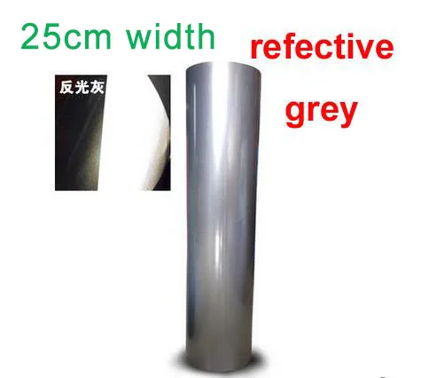 25cmx5m reflective 30 см x 5 м(1ftx17ft) ПВХ винил для термопресса машина теплопередачи режущий плоттер - Цвет: 25cmx5m reflective