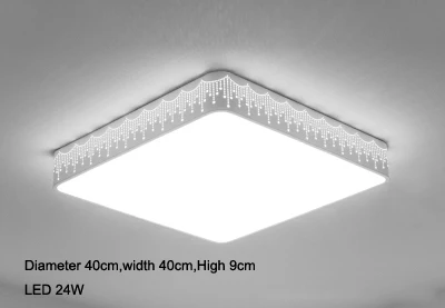 L40 x W40cm Квадратный светодиодный потолочный светильник, Прямоугольный светильник для детской комнаты, спальни, современный светодиодный потолочный светильник, простой светильник для гостиной, светильник для прохода s - Цвет корпуса: L40 x W40cm