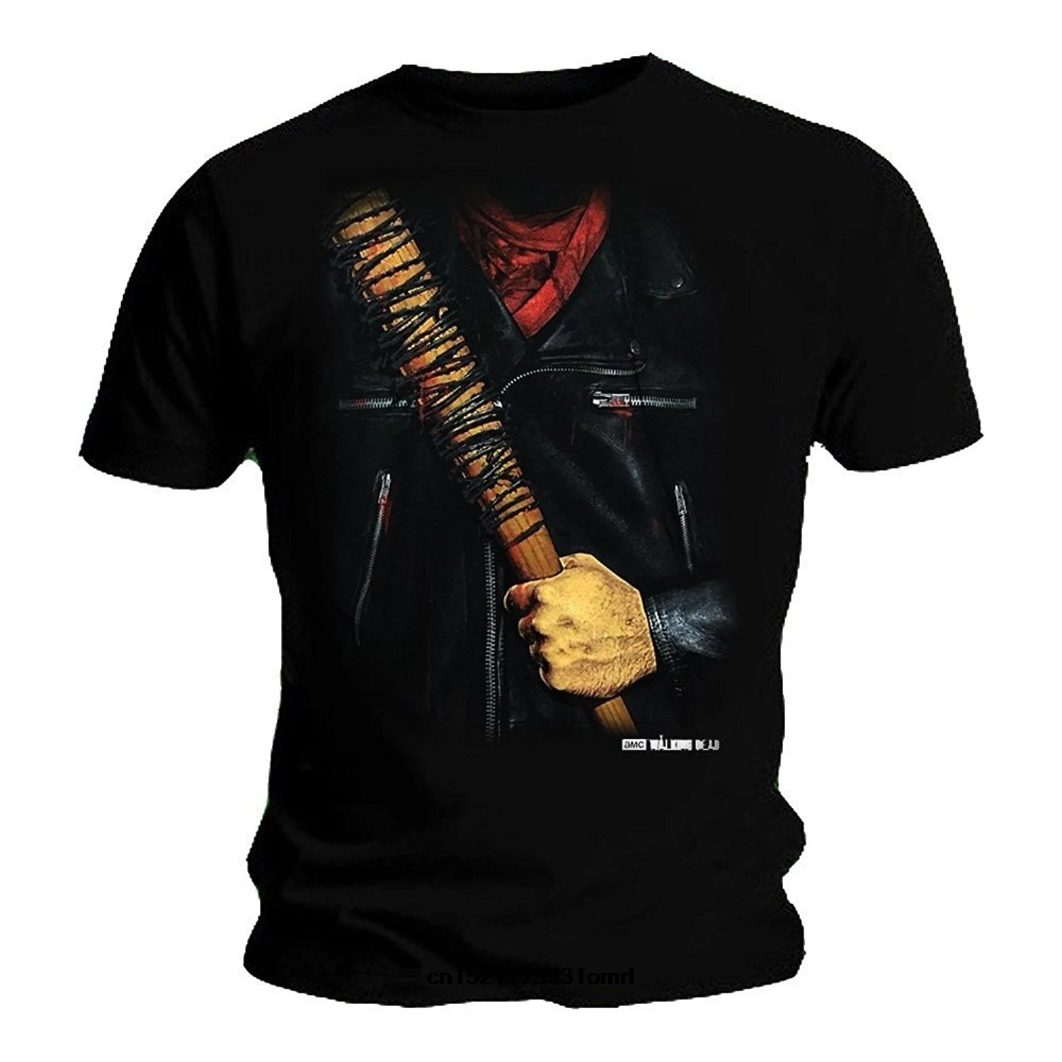 Мужская футболка костюм ходячих мертвецов хлопковая Футболка Negan Lucille забавная