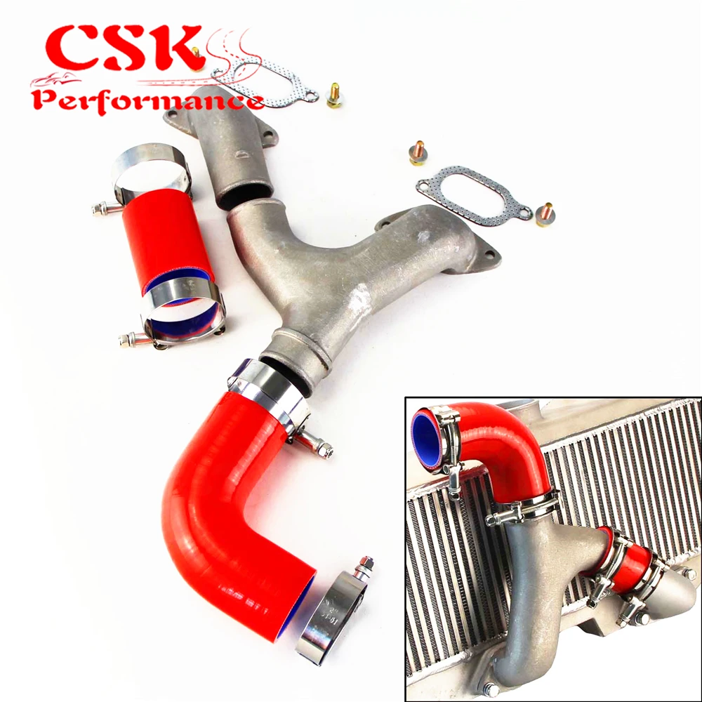 Алюминиевое Верхнее Крепление интеркулера Y PIPE комплект подходит для 02 07 SUBARU IMPREZA