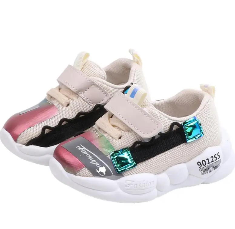 Новые осенние детские кроссовки для мальчиков и девочек спортивная обувь с