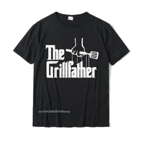 mens the grillfather dad chef grilling grill master bbq t shirt t shirt top t shirts new street cotton men tops shirts slim fit