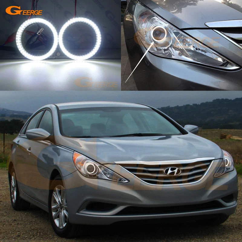 Для Hyundai Sonata i45 YF 2011 2012 2013 2014 ультра яркий SMD СВЕТОДИОДНЫЙ ангельские глазки набор