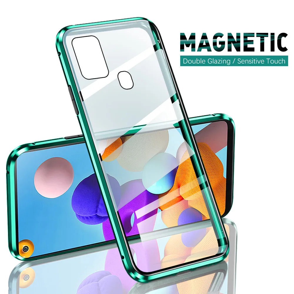 Магнитный флип-чехол 360 ° для samsung galaxy a21s a51 a71 a31 a11 a41 sumsung a 21s 51 71 31 11 чехол телефона