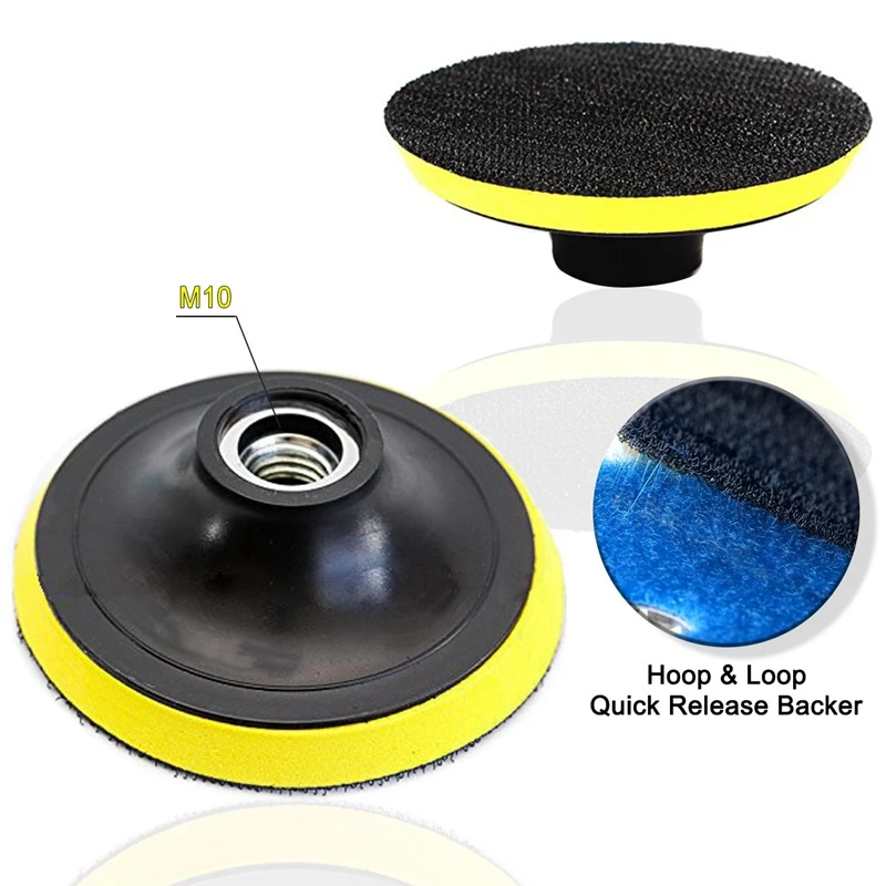 

11Pcs 3 Inch 80mm Diamond Polishing Pads Kit Wet/Dry for Granite Stone Concrete Marble Polishing Use Grinding Discs Set