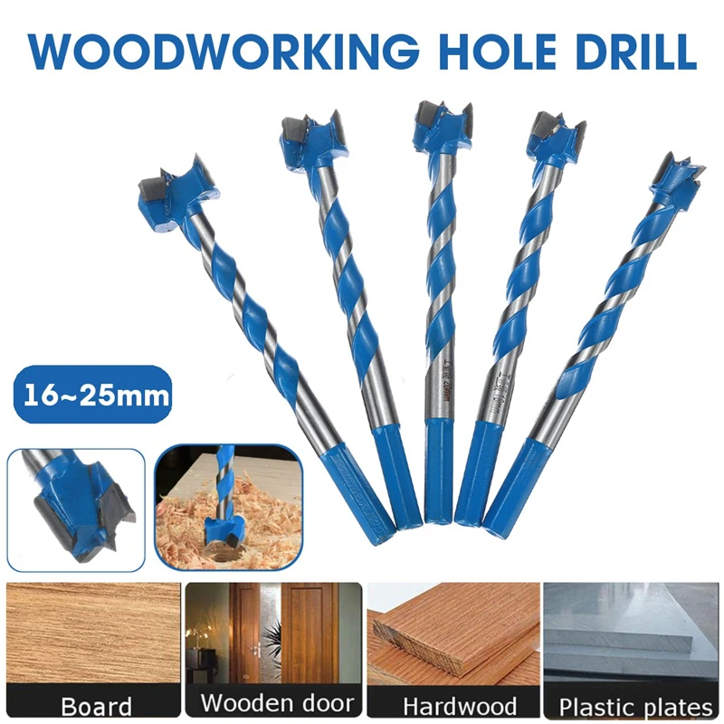 16-25 мм удлиненная резьба Сплав отверстие пилы резак Forstner сверло Деревообработка