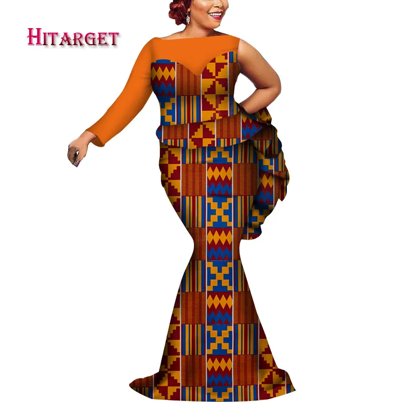 Платья в африканском стиле для женщин платье Дашики топ с принтом + юбка комплект