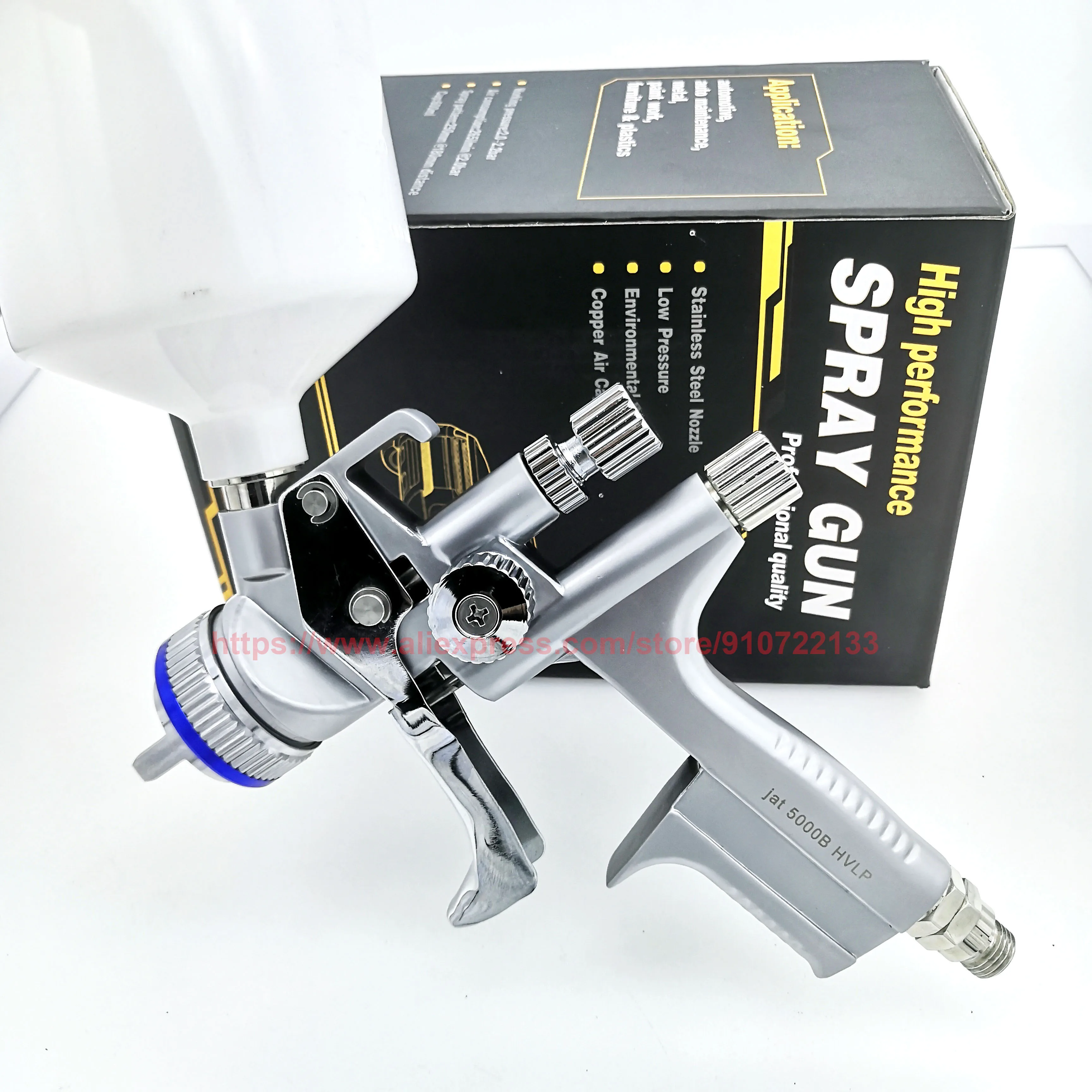 

High Efficiency Paint Spray Gun Limited Edition 5000B HVLP/RPSpray Gun-1.3 Nozzle for Car,Porsche Design Painted Sprayer Gun