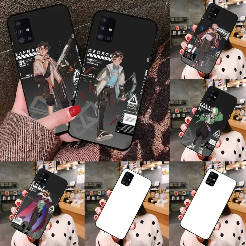 

DREAM SMP Phone Case black For Samsung galaxy S 21 20 10 8 A 51 71 50 21s 70 40 20 20e note 10 plus Ultra 5g fe