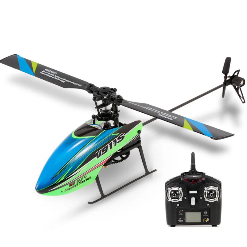 

Вертолет Wltoys V911s RC с дистанционным управлением, 4 канала, 6-Aixs, 2,4 ГГц, модель весла с одним лезвием, игрушки для начинающих, подарки для детей