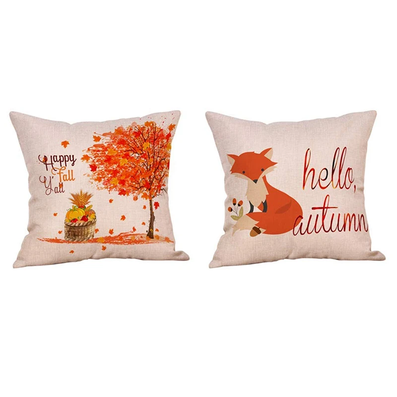 WSFS хит 4 упаковки Let's Fall in Love цитаты бросок Чехол на подушку грузовик с тыквами