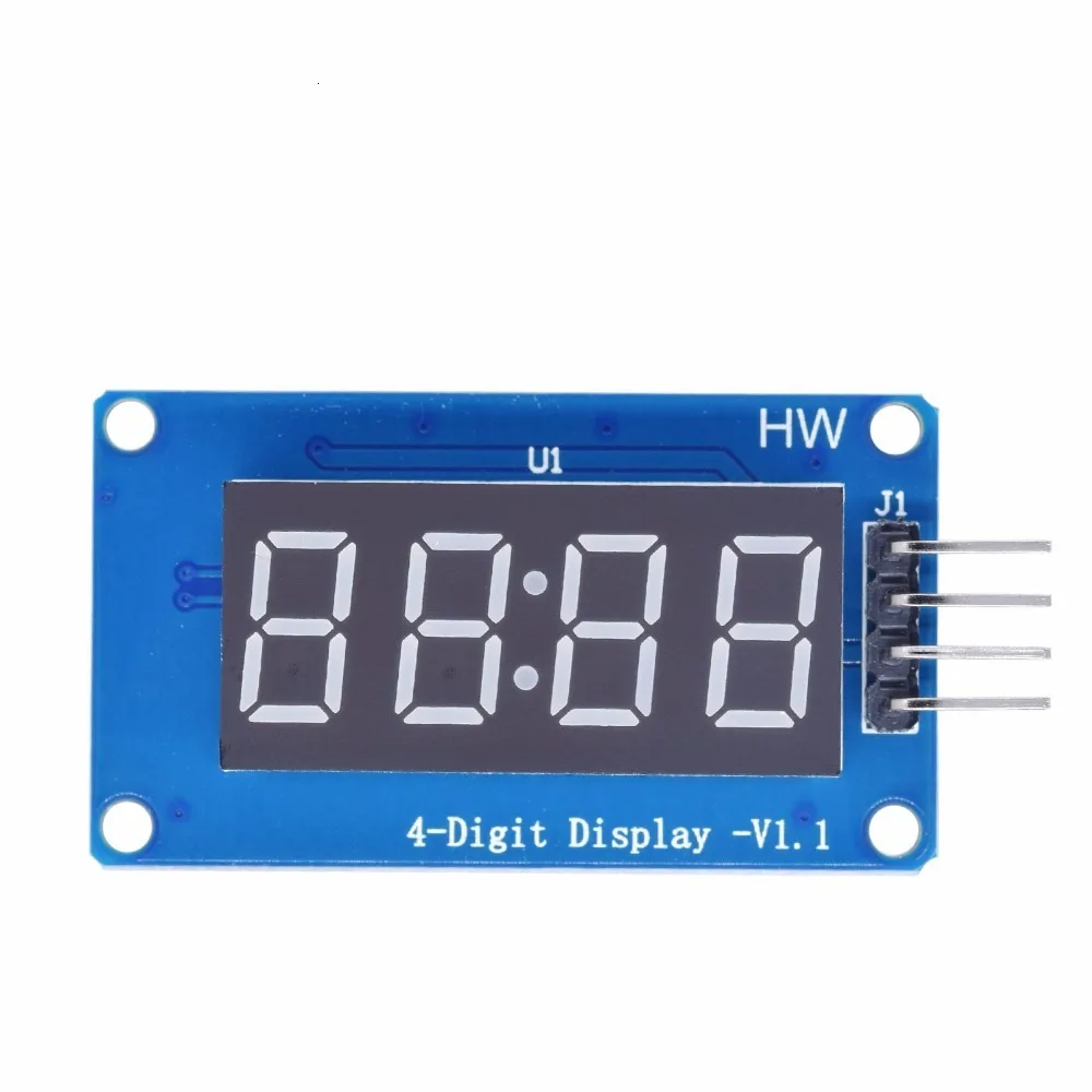TM1637 светодиодный модуль дисплея для Arduino 7 сегментный 4 бита 0,36 дюймов часы красный анод цифровая трубка четыре последовательных платы драйвера пакет