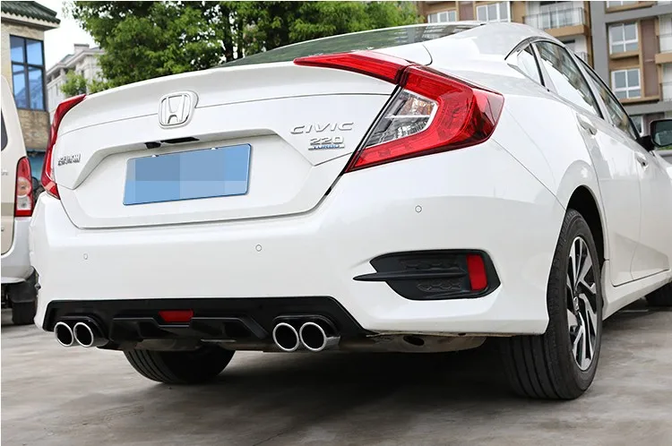 Задний спойлер для Honda Civic защитный диффузор заднего бампера подходит 2016 2017 2018